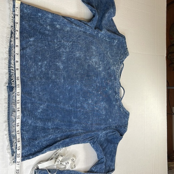 Cloth & Stone Fine Whale Corduroy Button Back Blouse Size Small - Picture 8 of 9